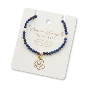 LAPIS LAZULI & PEARL PROSPERITY BRACELET