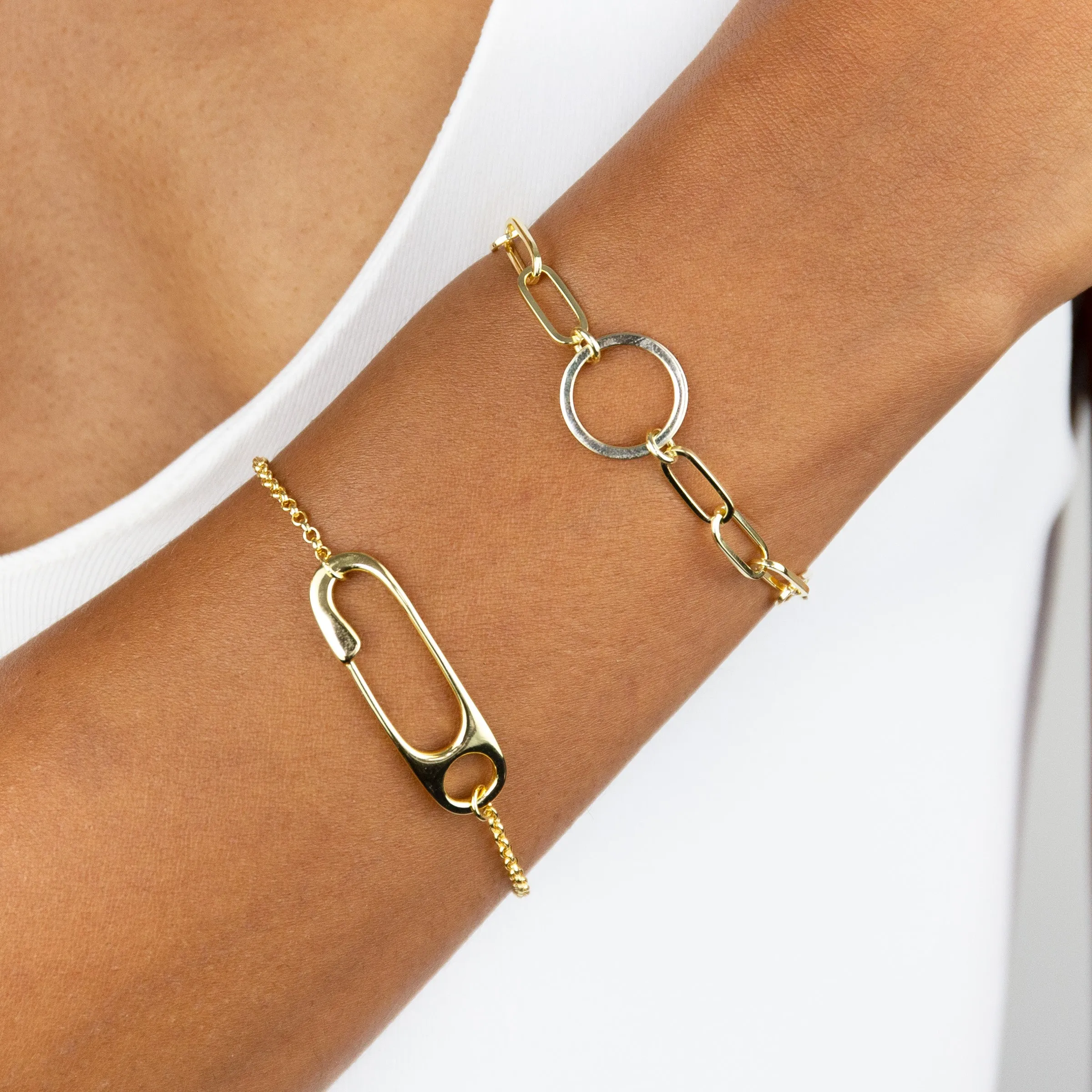 Large Safety Pin Bracelet