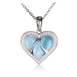 Larimar Heart Pendant