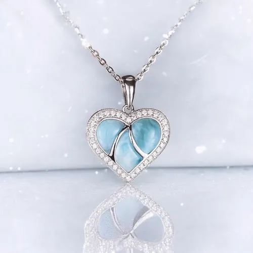 Larimar Heart Pendant