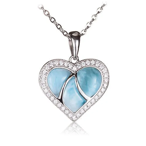 Larimar Heart Pendant