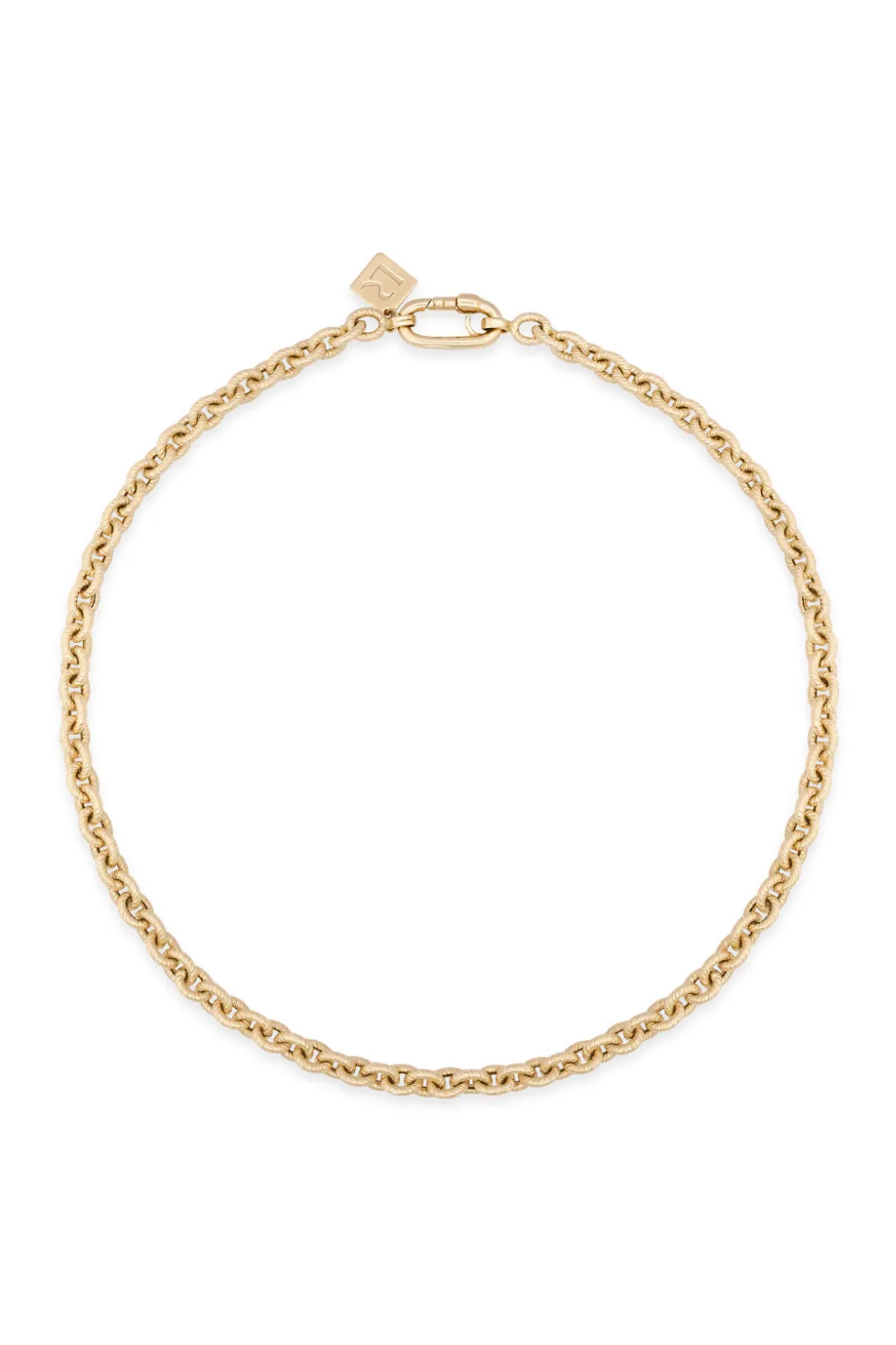 Lee Cable Chain Necklace | Brushed Yellow Gold 41cm
