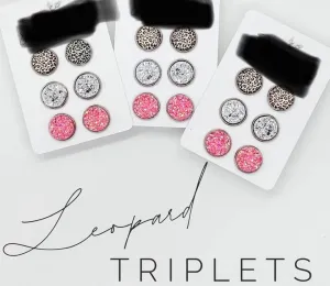 Leopard Stud Triple Pack