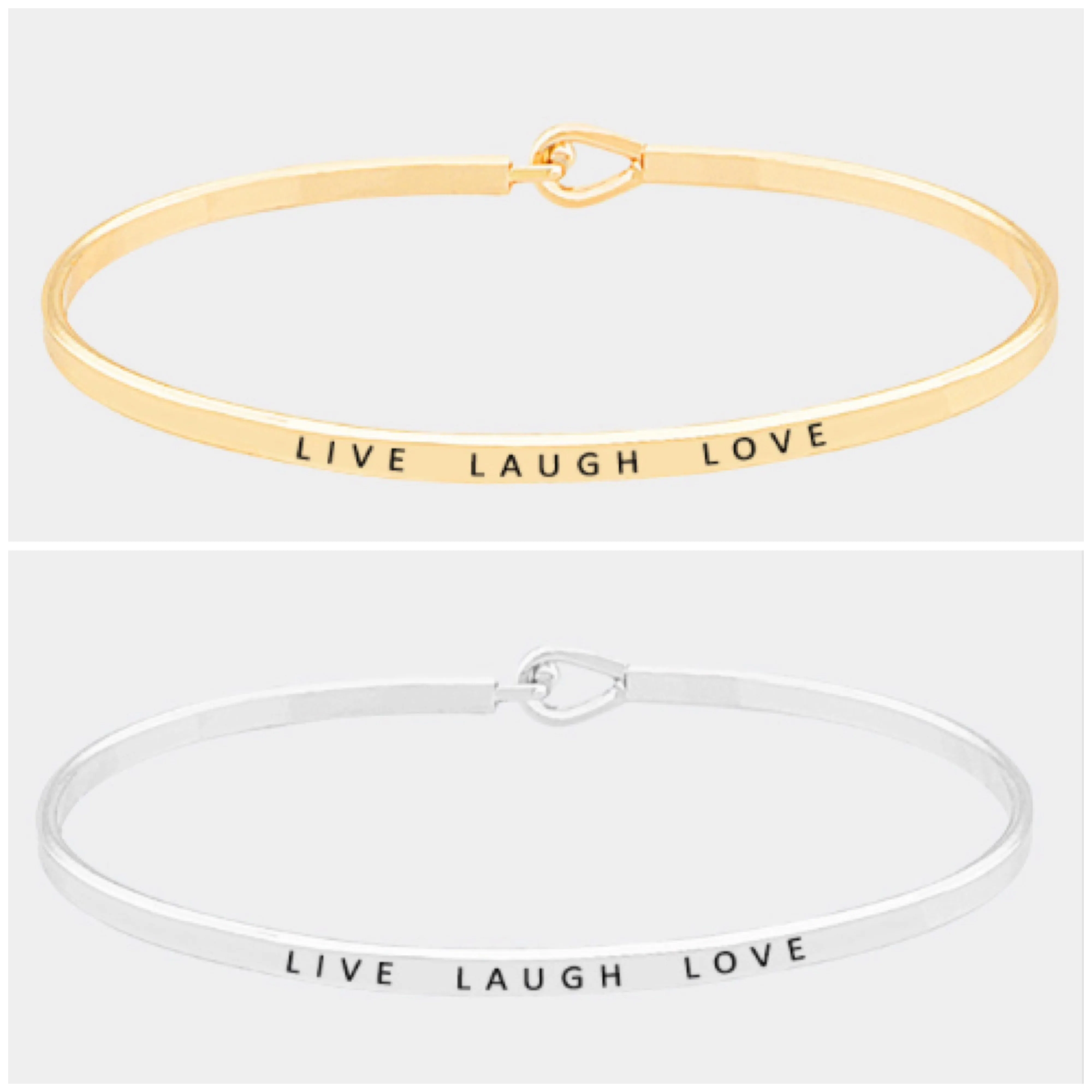 Live Laugh Love Bangle Bracelet