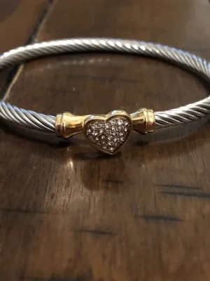 Lock 'em Down Heart Bracelet