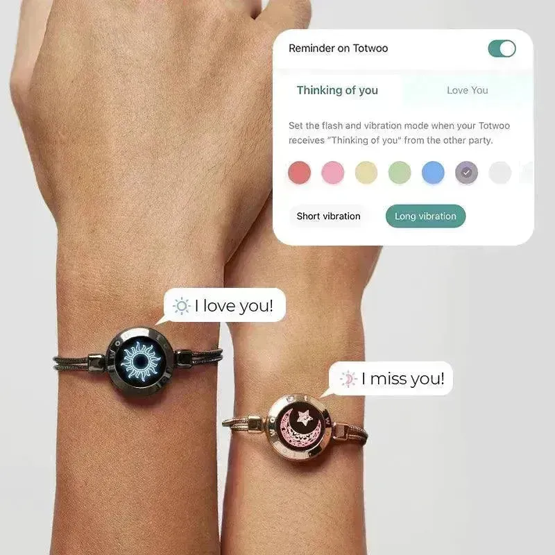 Long Distance Couple Love Bracelets (Set of 2)
