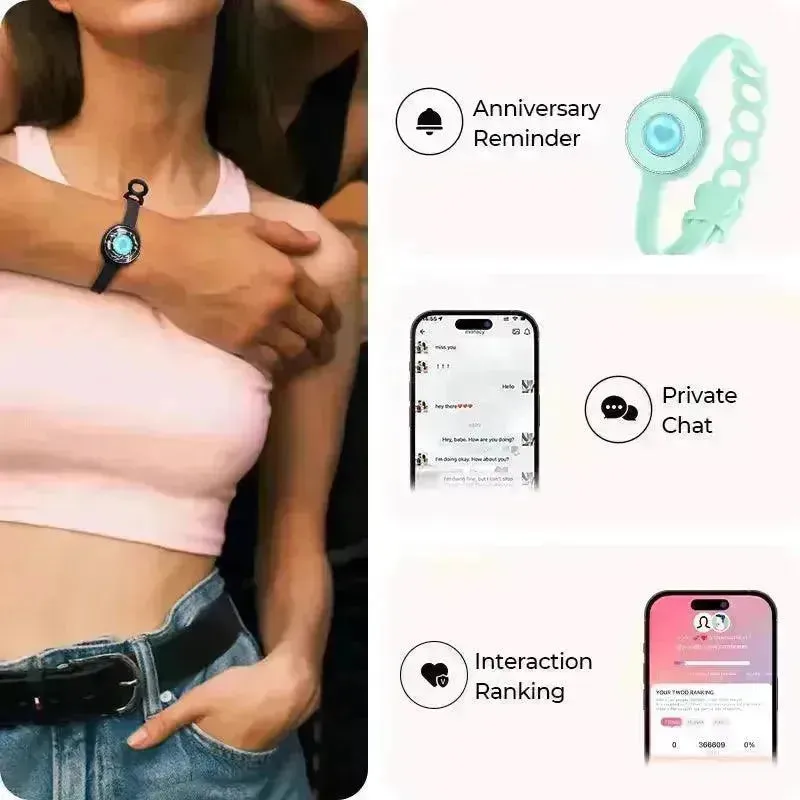Long Distance Couple Love Bracelets (Set of 2)