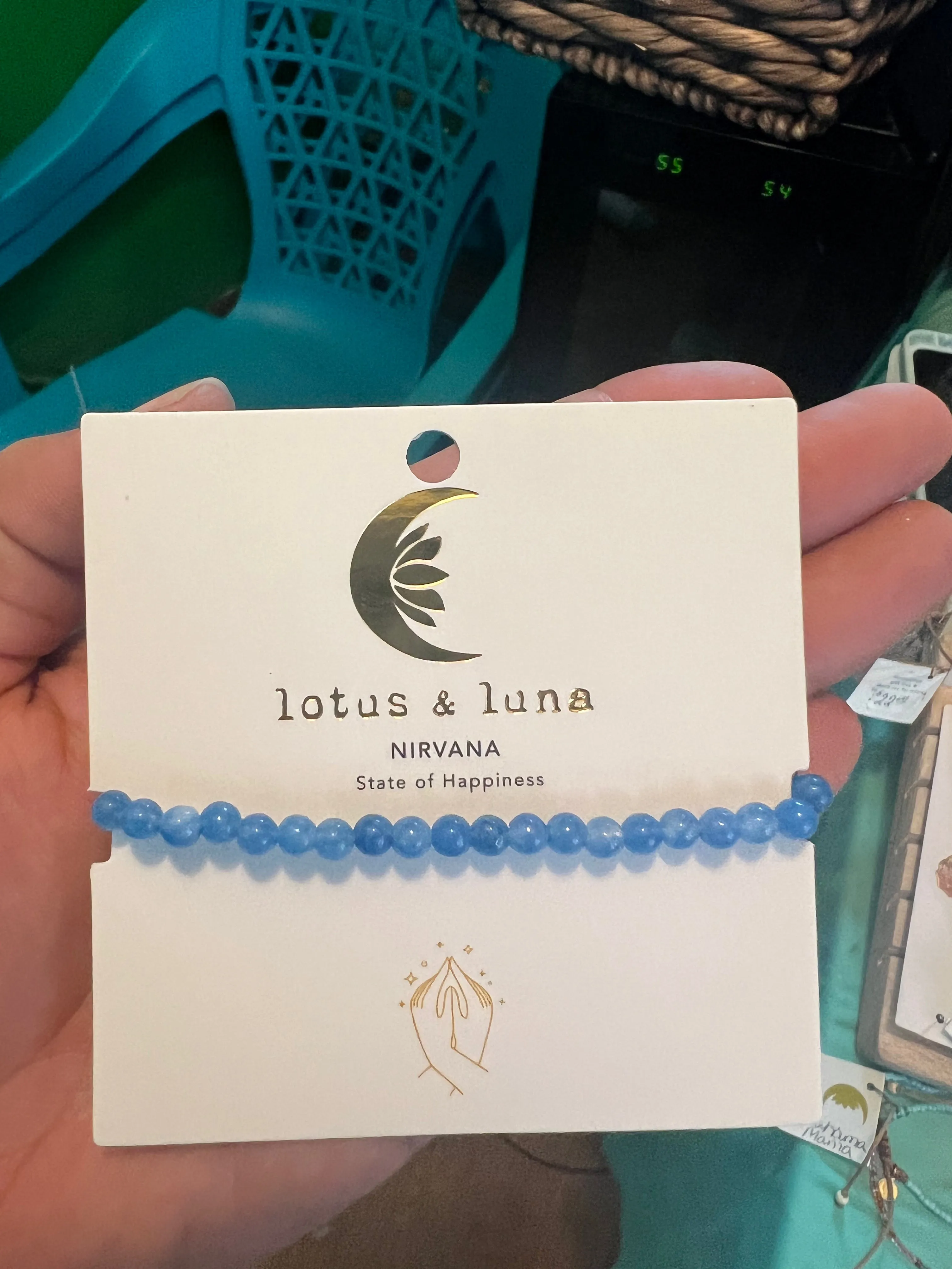 Lotus and Luna Chakra 4mm Bracelets