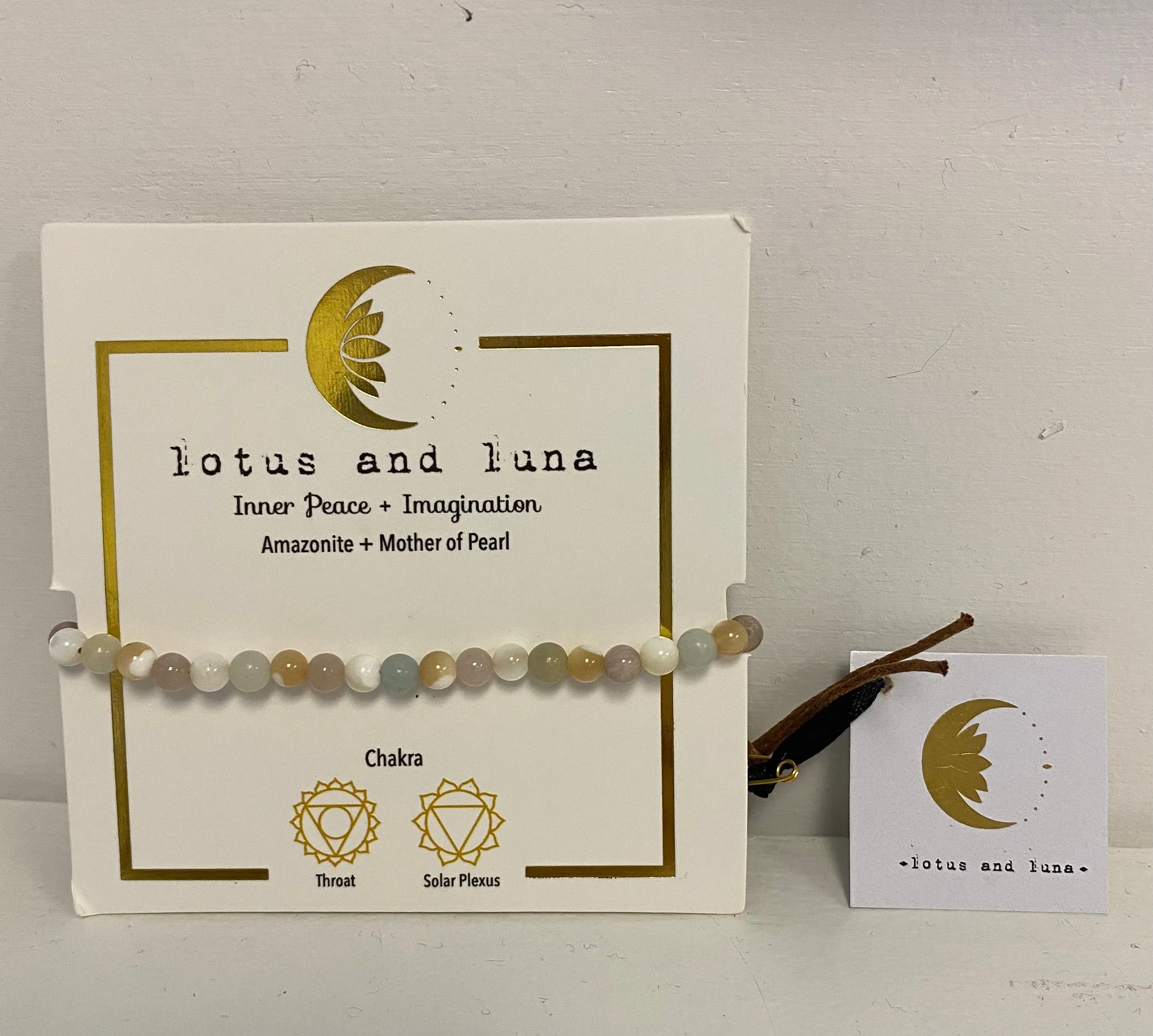 Lotus and Luna Chakra 4mm Bracelets