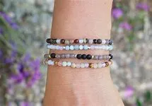 Lotus and Luna Chakra 4mm Bracelets
