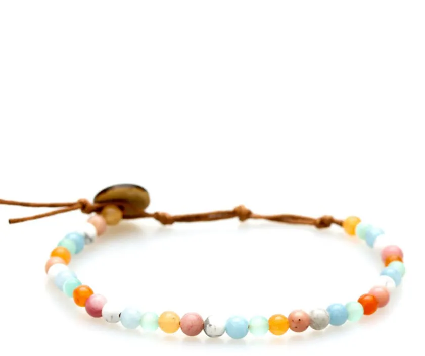 Lotus and Luna Chakra 4mm Bracelets