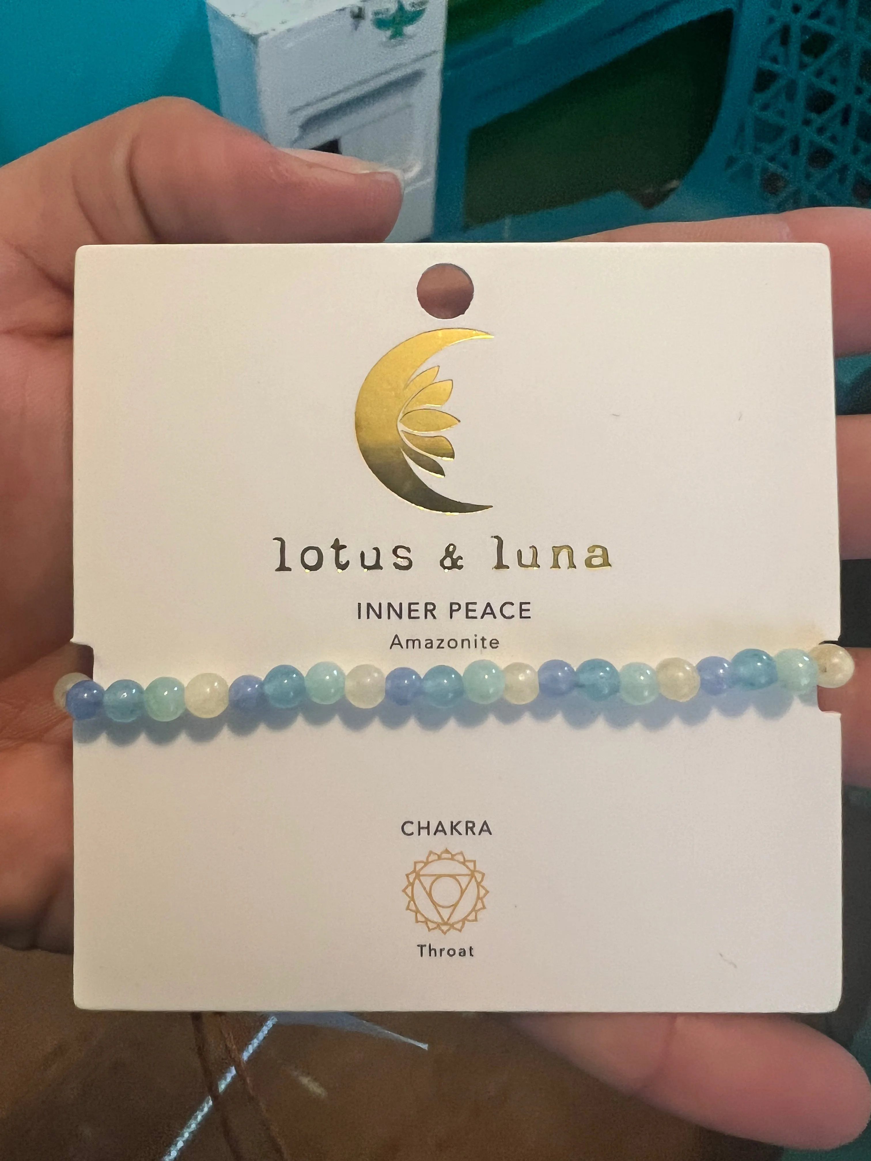 Lotus and Luna Chakra 4mm Bracelets