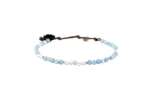 Lotus and Luna Chakra 4mm Bracelets