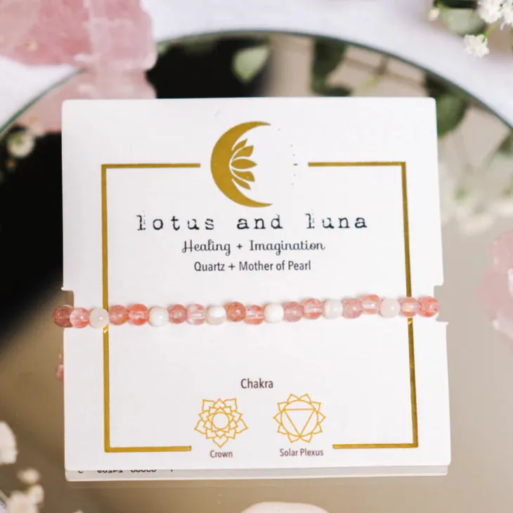 Lotus and Luna Chakra 4mm Bracelets