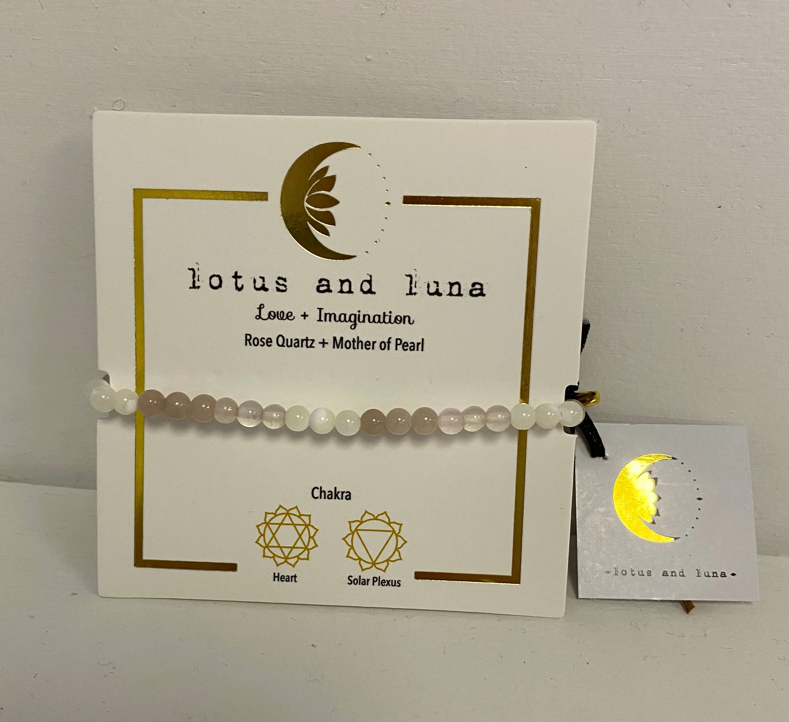 Lotus and Luna Chakra 4mm Bracelets