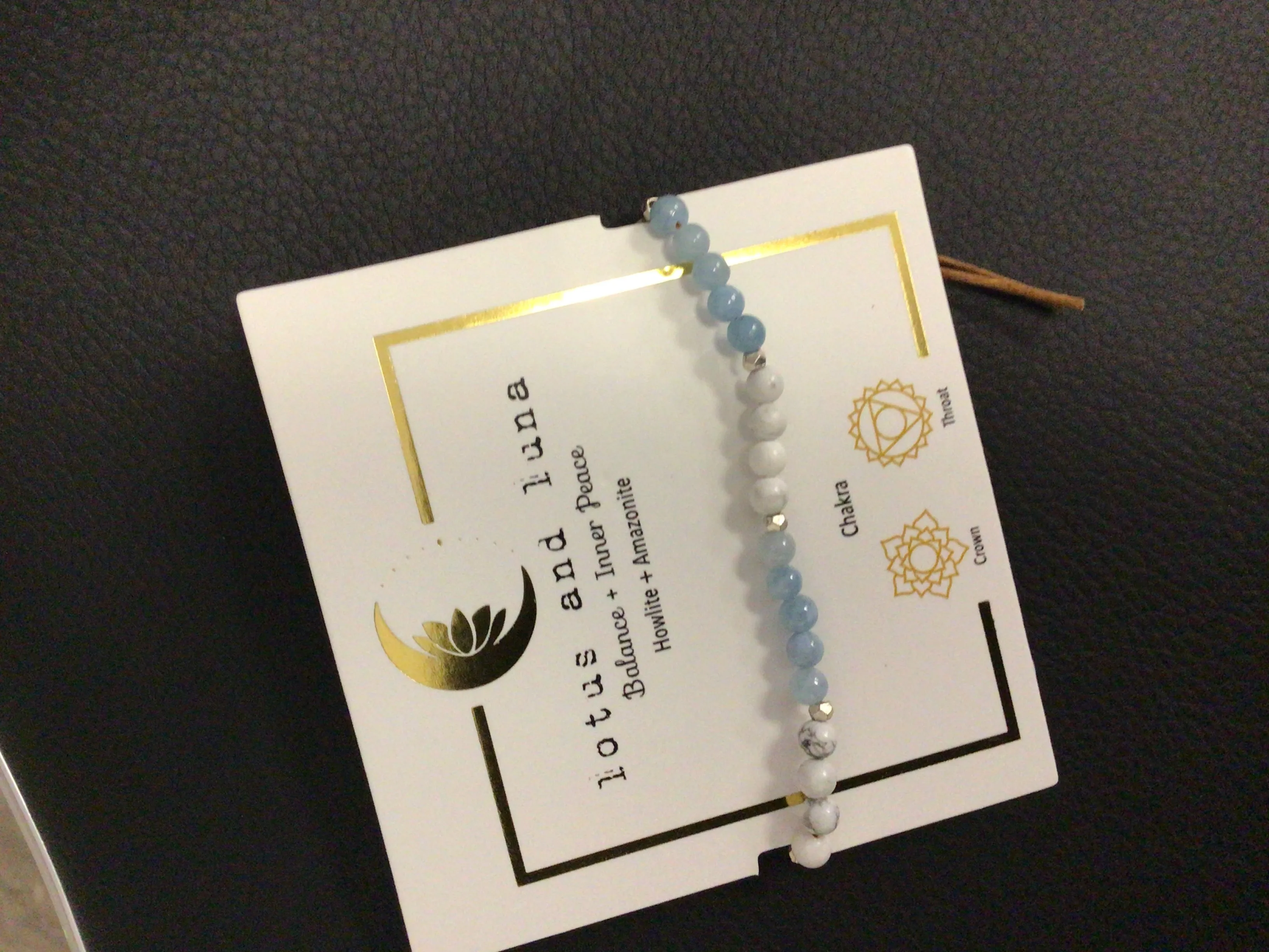 Lotus and Luna Chakra 4mm Bracelets