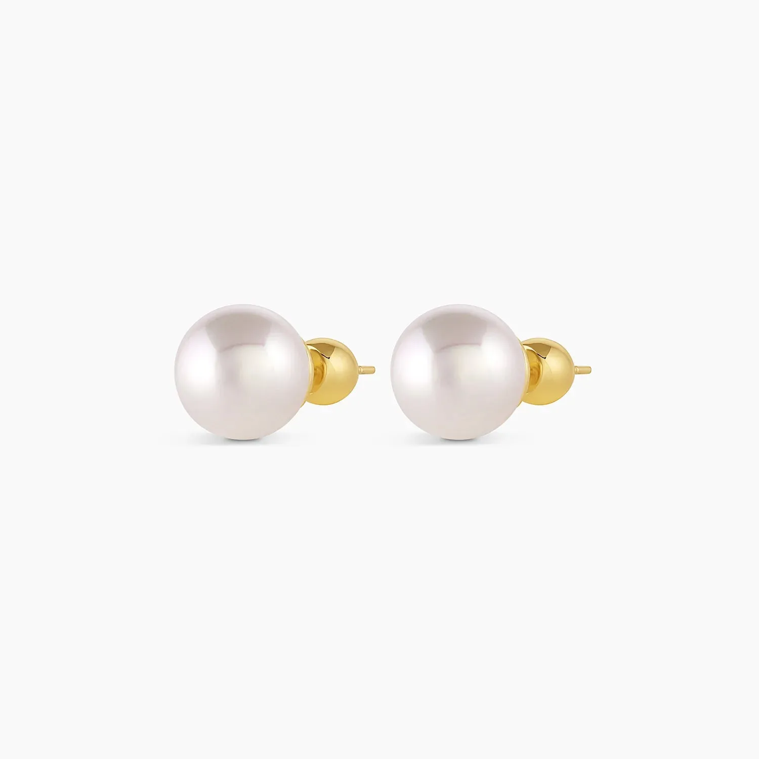 Lou Pearl Studs White