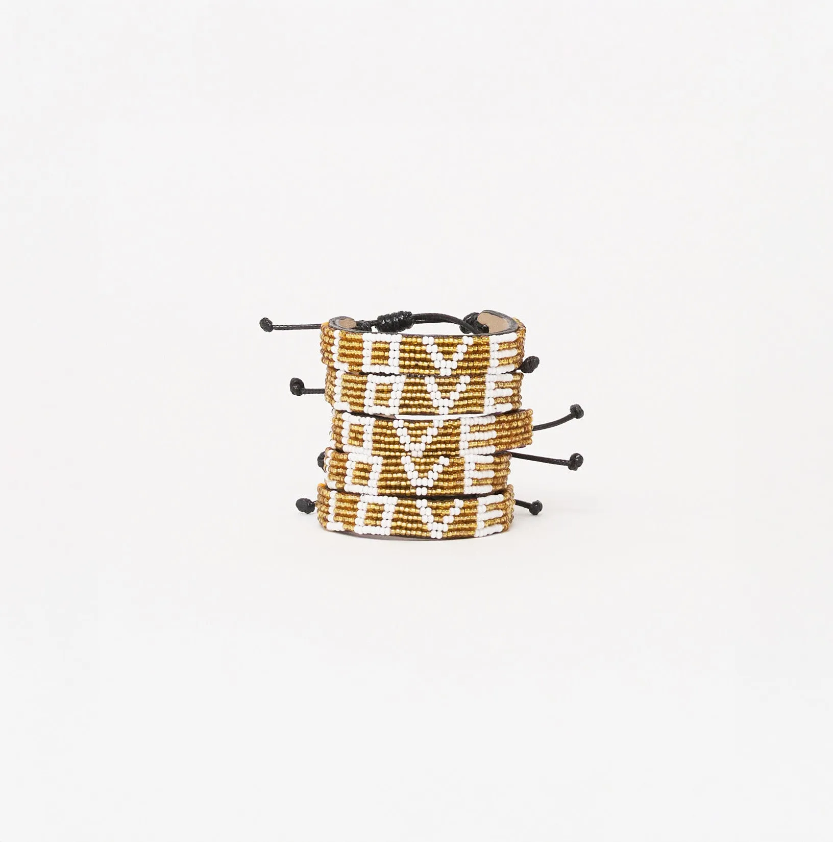 LOVE Bracelet Bundle - Gold/White