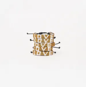LOVE Bracelet Bundle - Gold/White