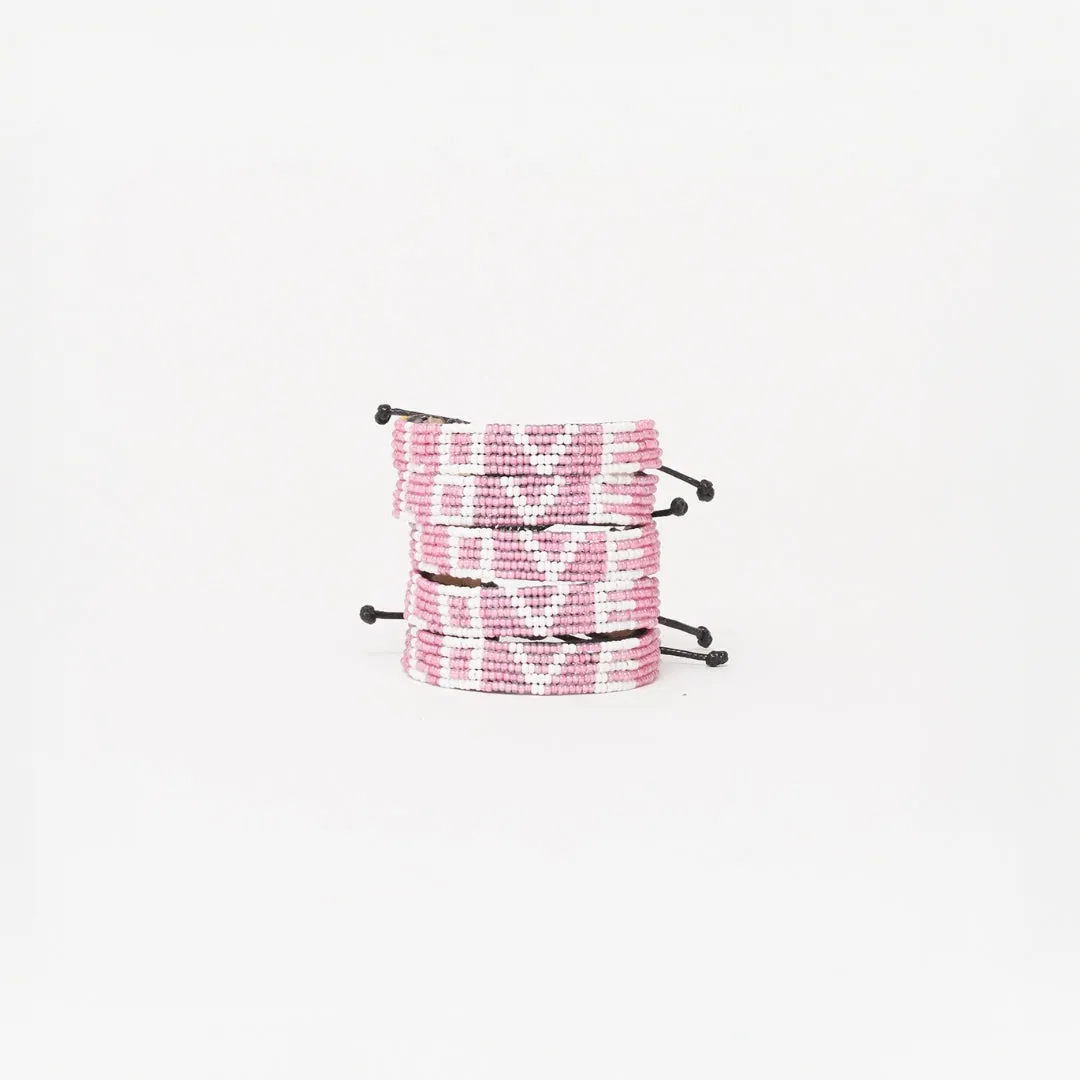 LOVE Bracelet Bundle - Pearly Pink/White