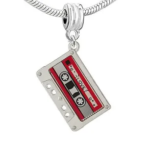 Love Cassette Tape Charm Bead