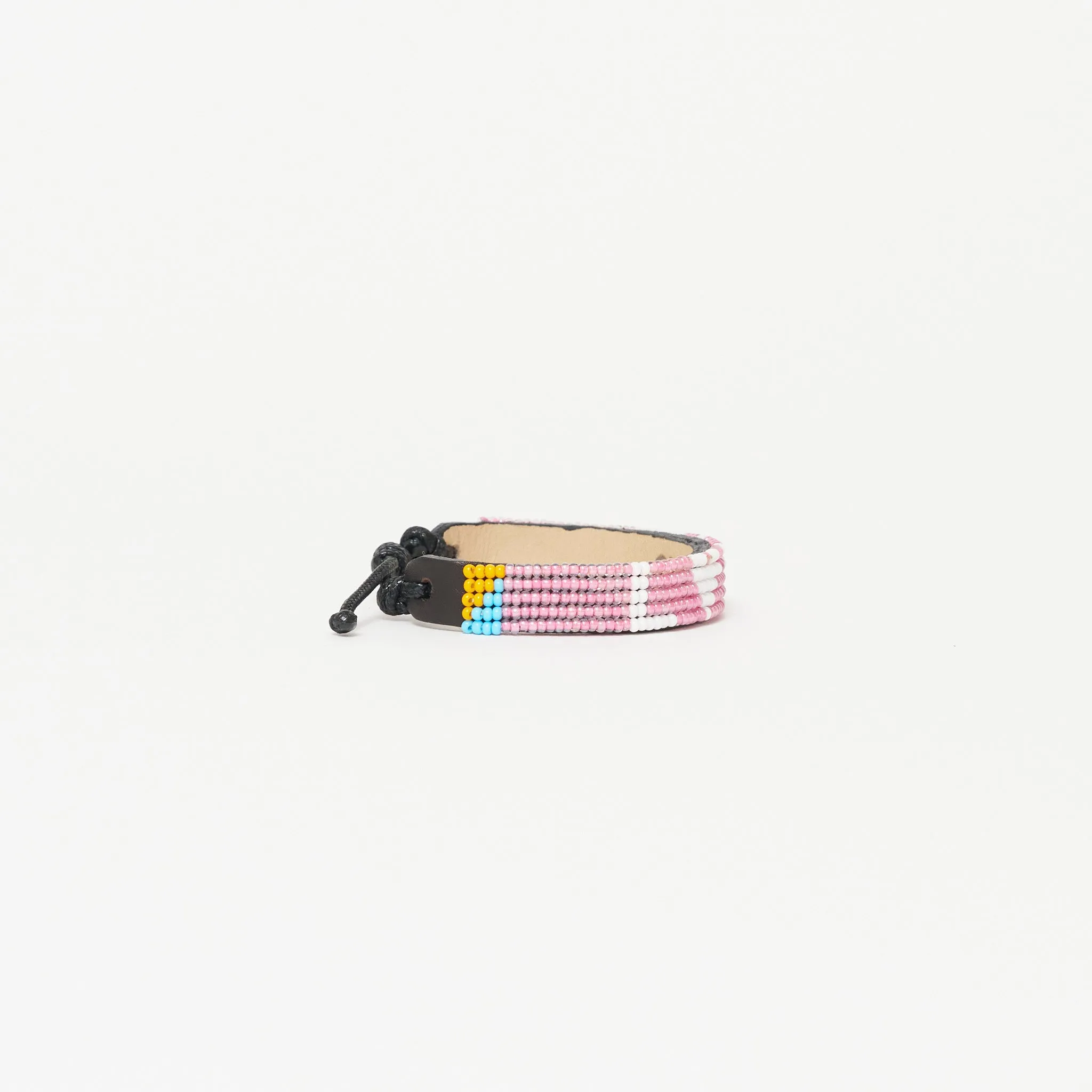 LOVE Heart Bracelet - Pearly Pink/White