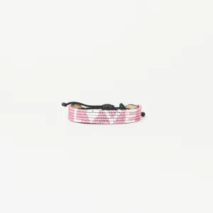 LOVE Heart Bracelet - Pearly Pink/White