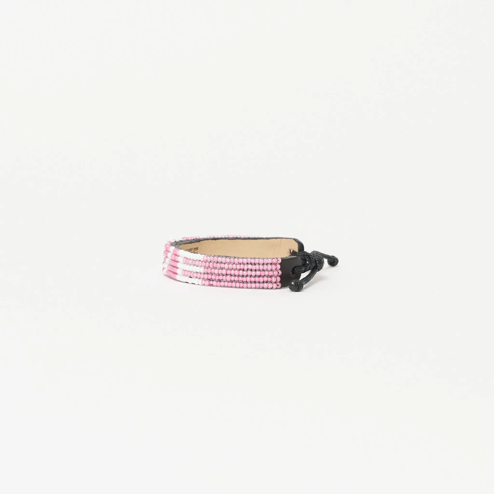 LOVE Heart Bracelet - Pearly Pink/White