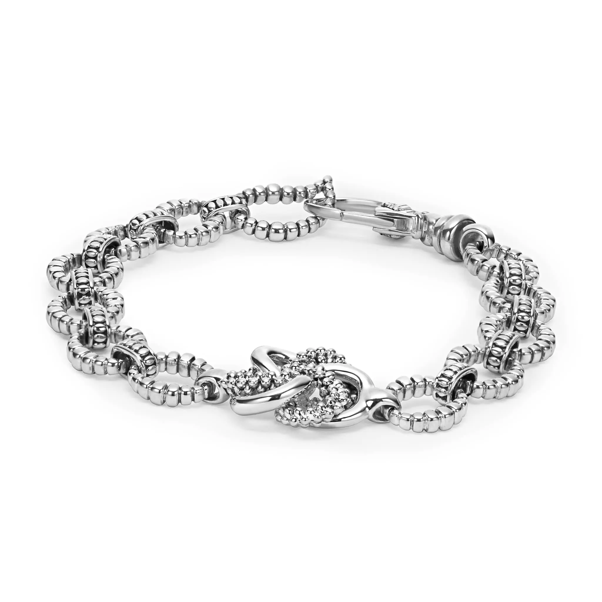 Love Knot Silver Love Knot Link Bracelet