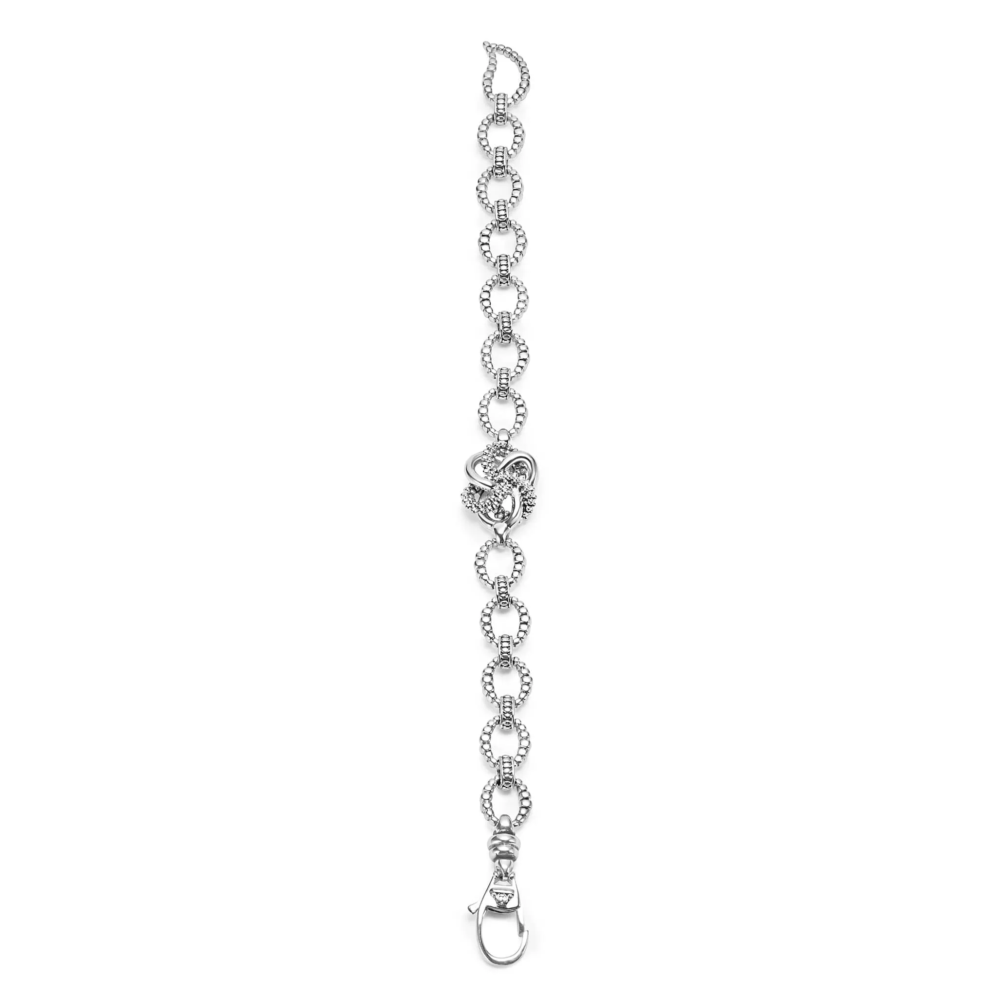 Love Knot Silver Love Knot Link Bracelet
