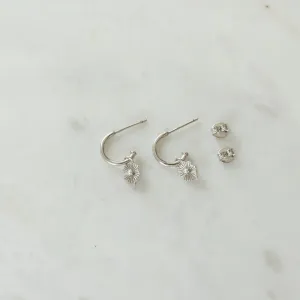 Love Lily Hoop Studs | Silver