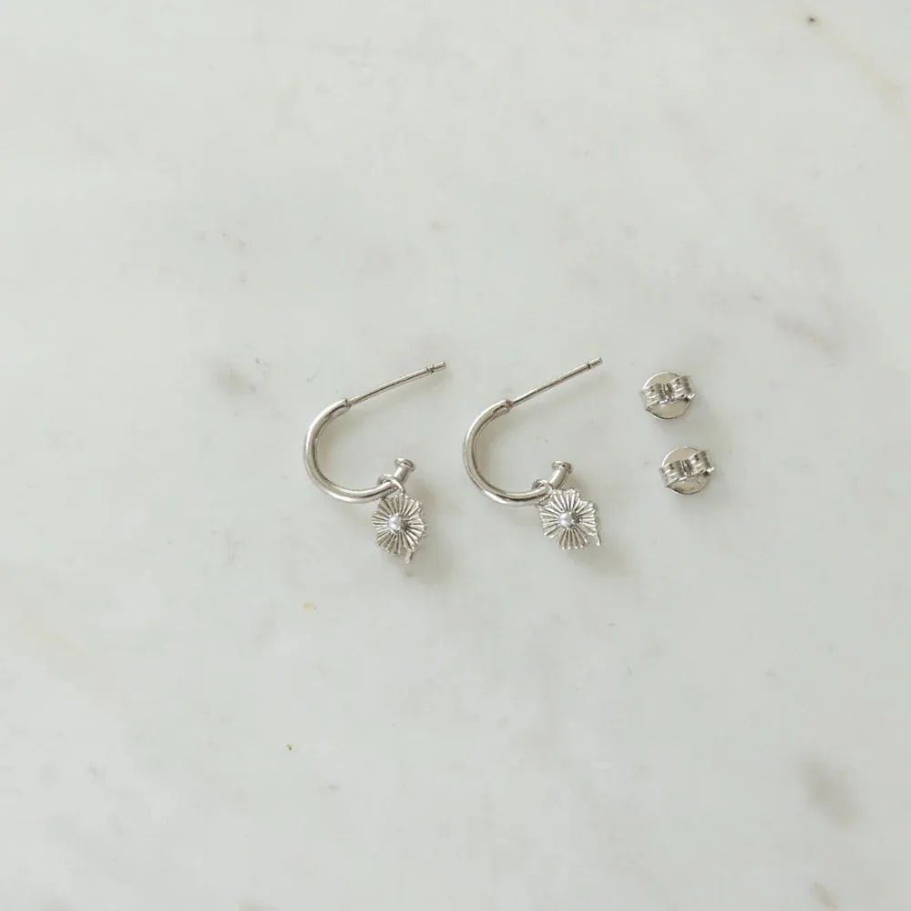 Love Lily Hoop Studs | Silver