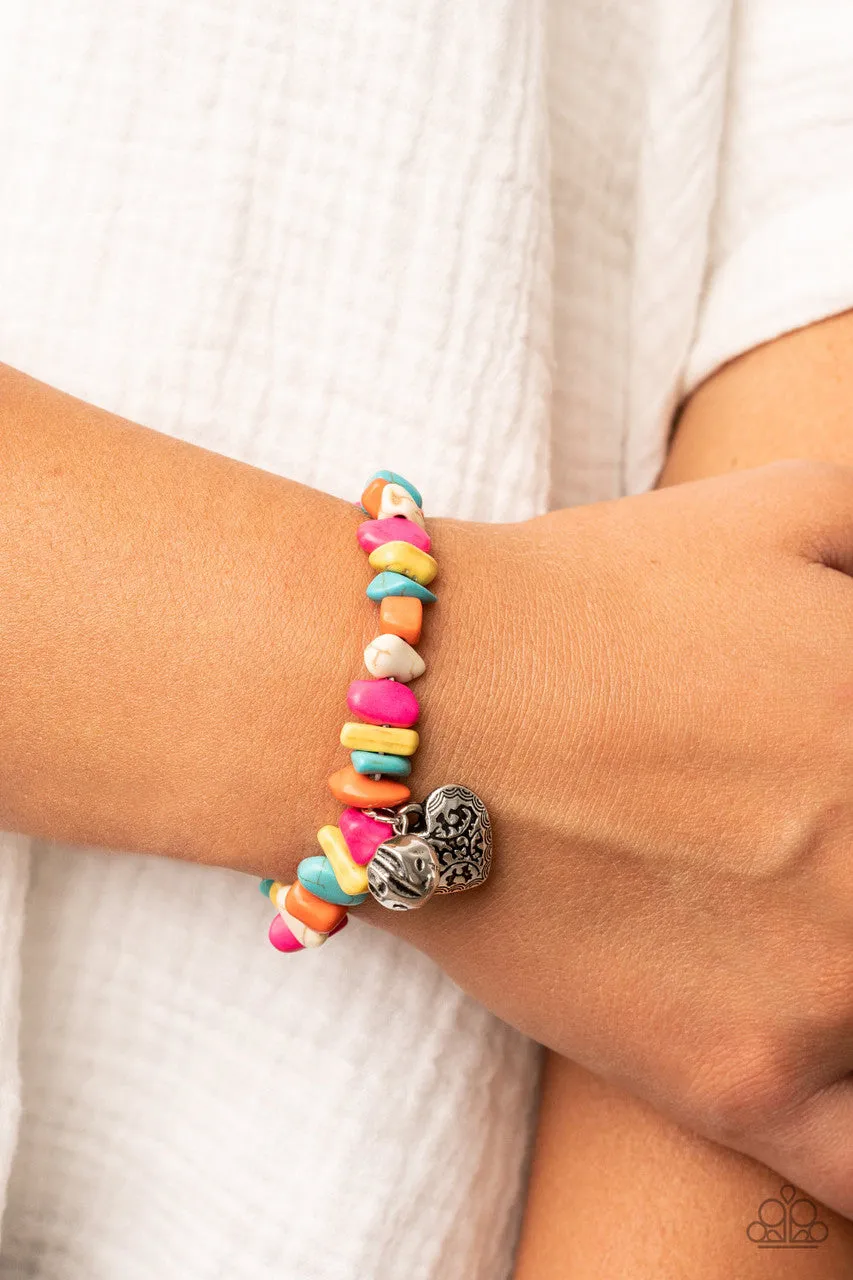 Love You to Pieces Multi Paparazzi Bracelet