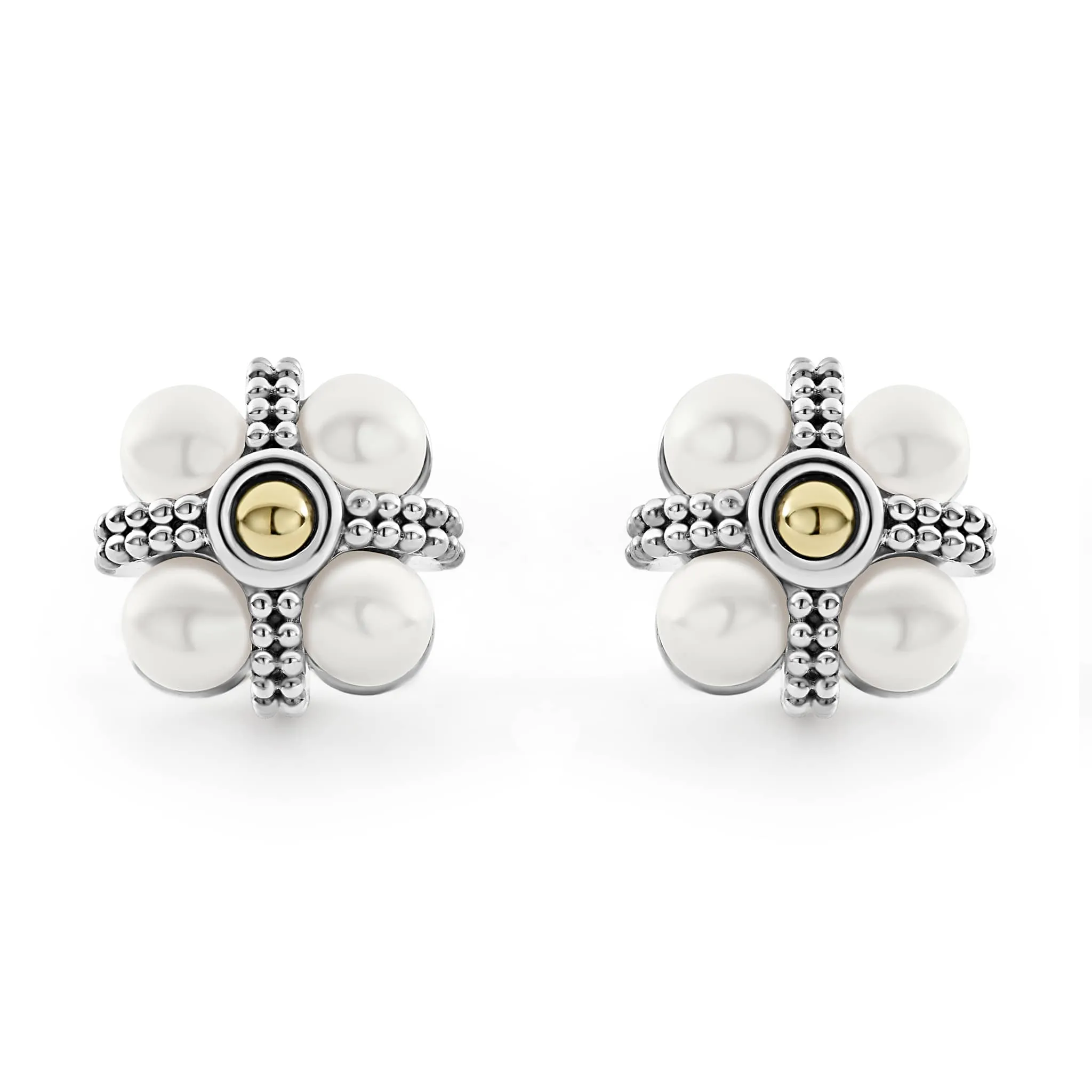 Luna Caviar Pearl Stud Earrings