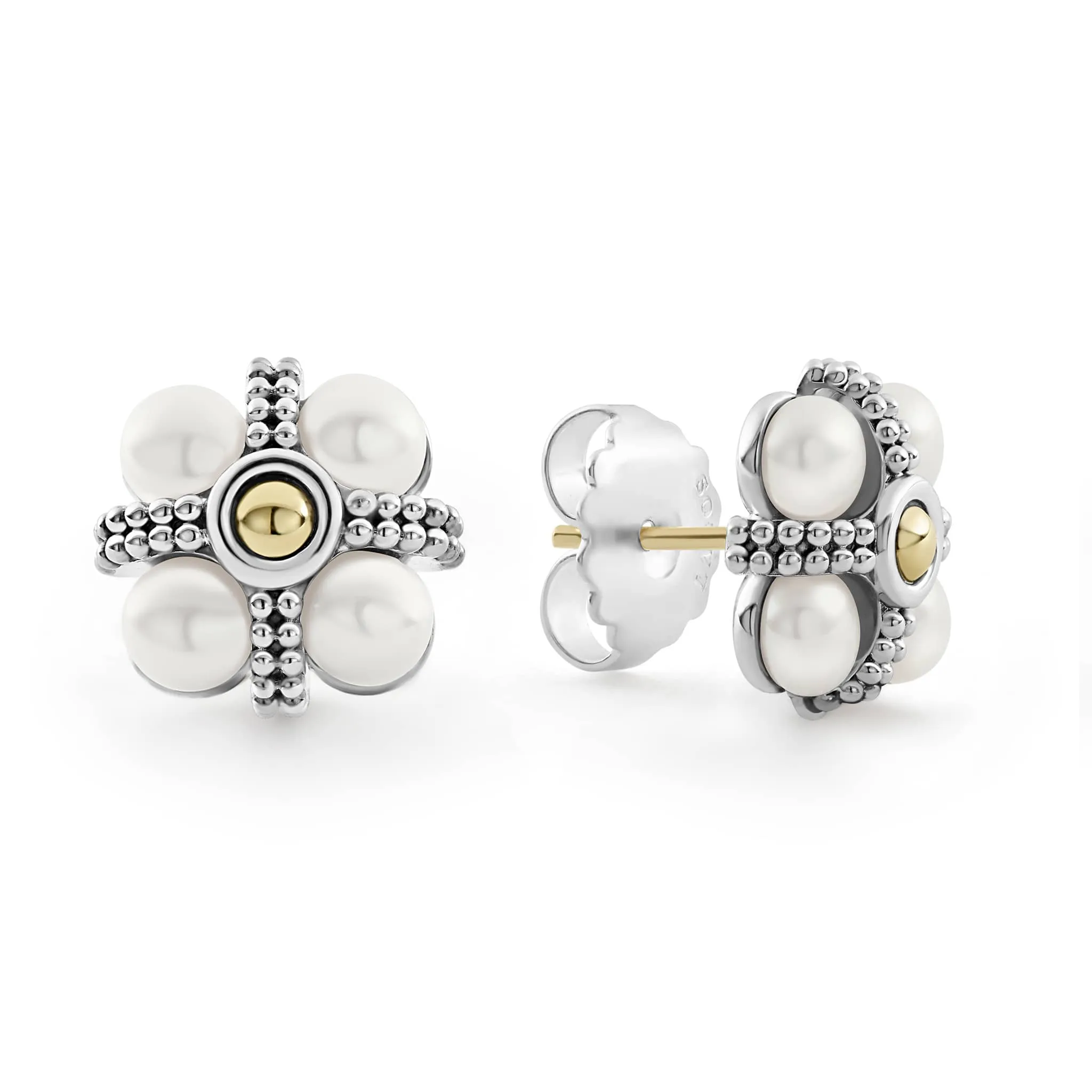 Luna Caviar Pearl Stud Earrings