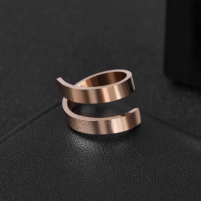 Luxury DoubleLayer Engagement Ring for Women Wedding Gift Jewelry