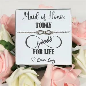 Maid of Honour Gift - Infinity Love Bracelet