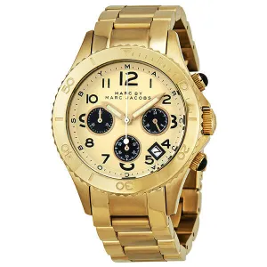 Marc By Marc Jacobs Rock Metal Chronograph Gold Ion-plated Men's Watch MBM3158