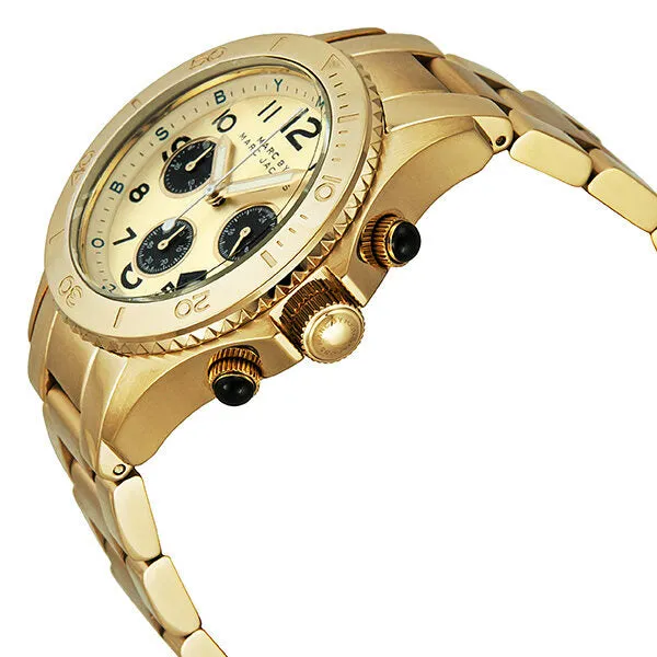 Marc By Marc Jacobs Rock Metal Chronograph Gold Ion-plated Men's Watch MBM3158