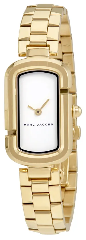 Marc Jacobs The Jacobs White Dial Ladies Gold Tone Watch MJ3504