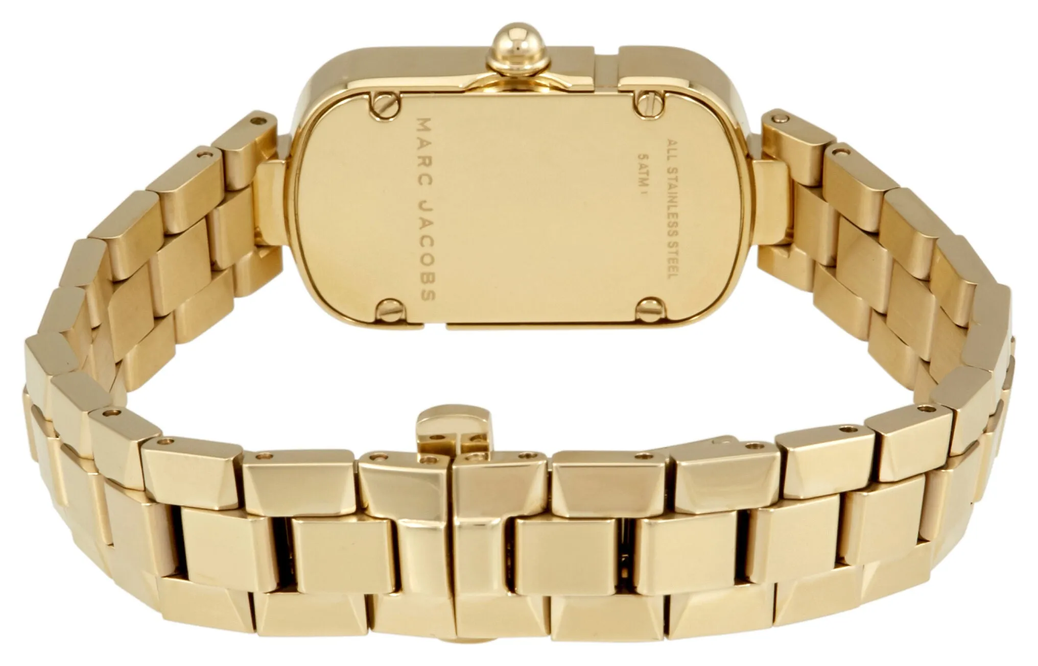 Marc Jacobs The Jacobs White Dial Ladies Gold Tone Watch MJ3504