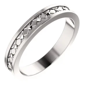 Matthew Geometric Pyramid Wedding Band