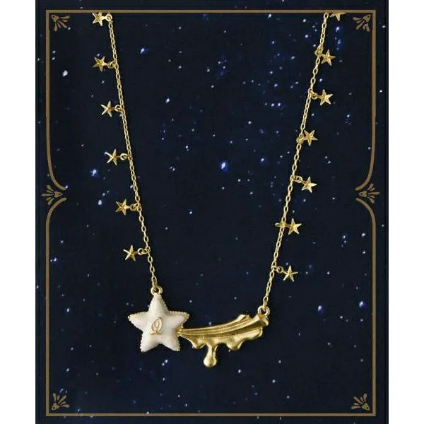 Melty Shooting Star Necklace【Japan Jewelry】