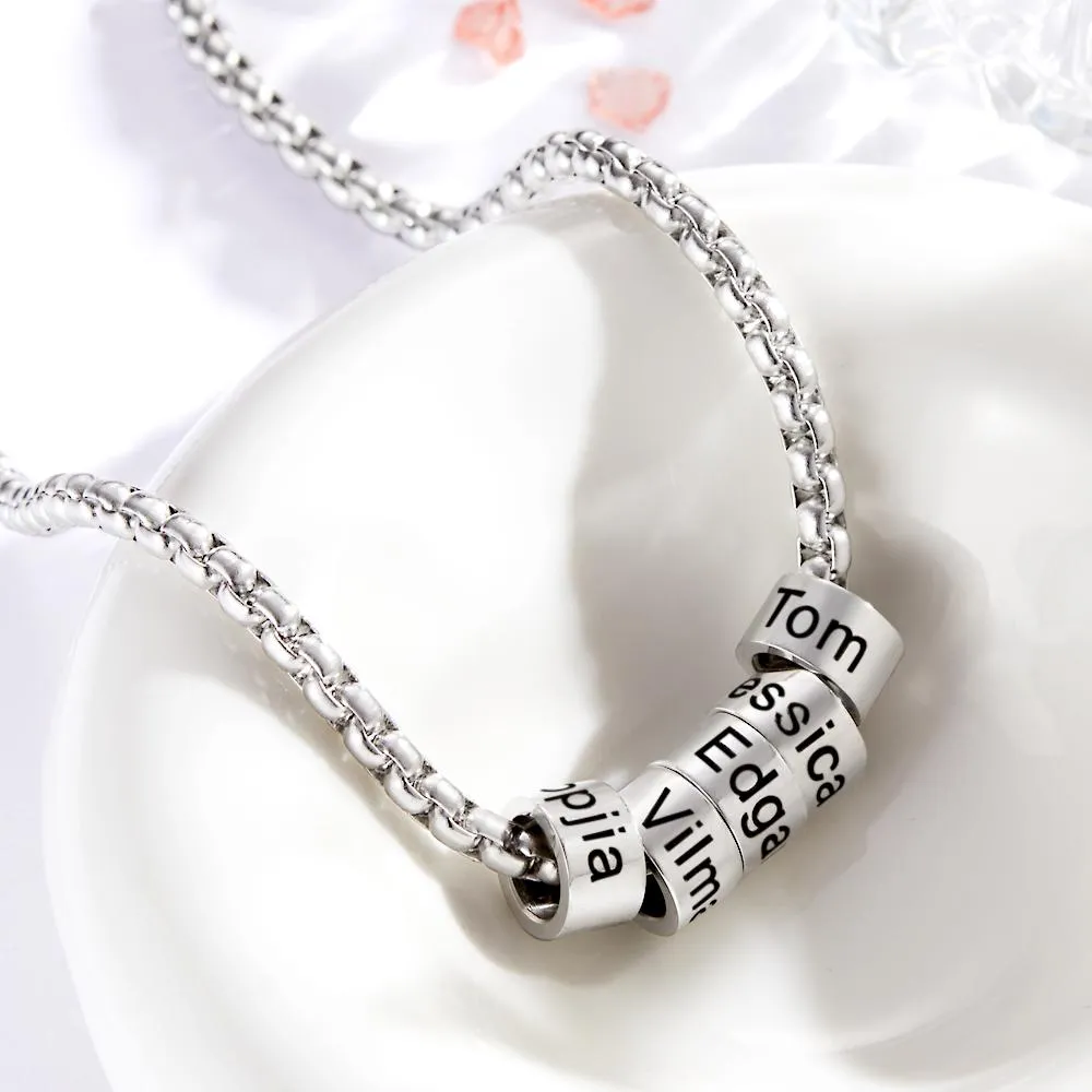 Men's Necklace Bead Collarbone Chain Men's Custom Gift