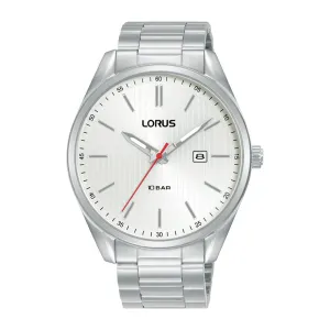 Mens Silver Stainless Steel White Face Sports RH917QX-9