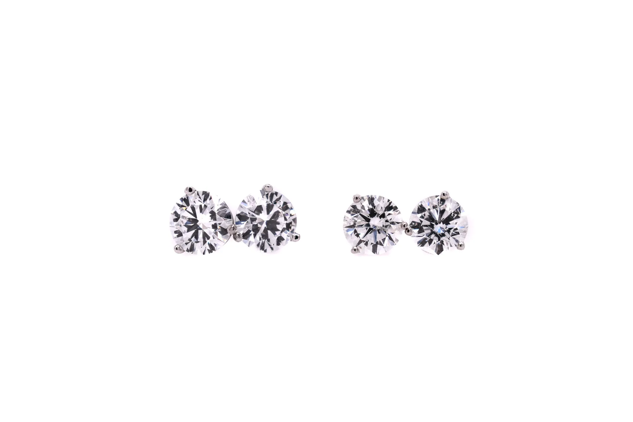 mined DIAMOND EARRINGS 1.00TCW