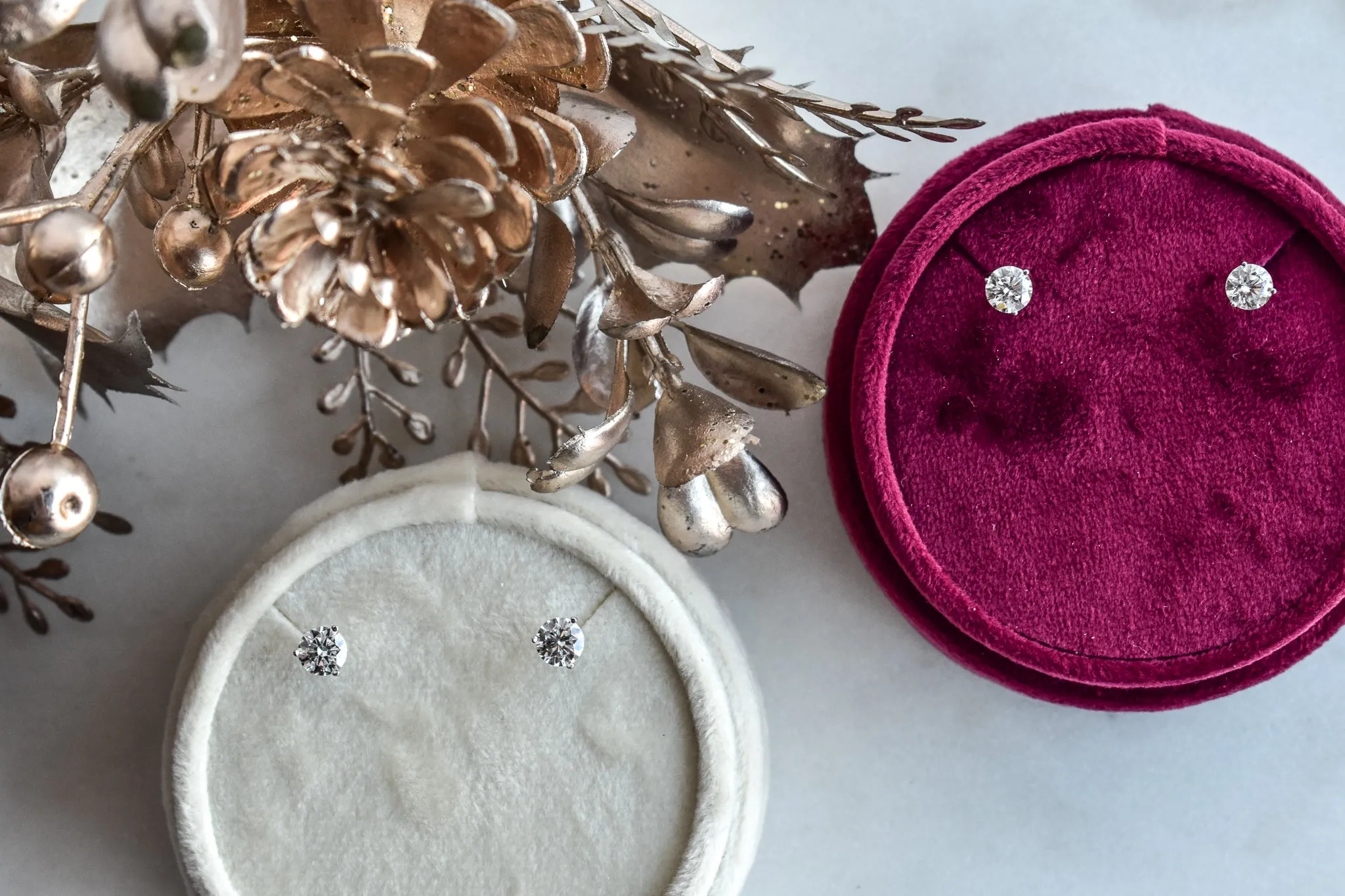 mined DIAMOND EARRINGS 1.00TCW