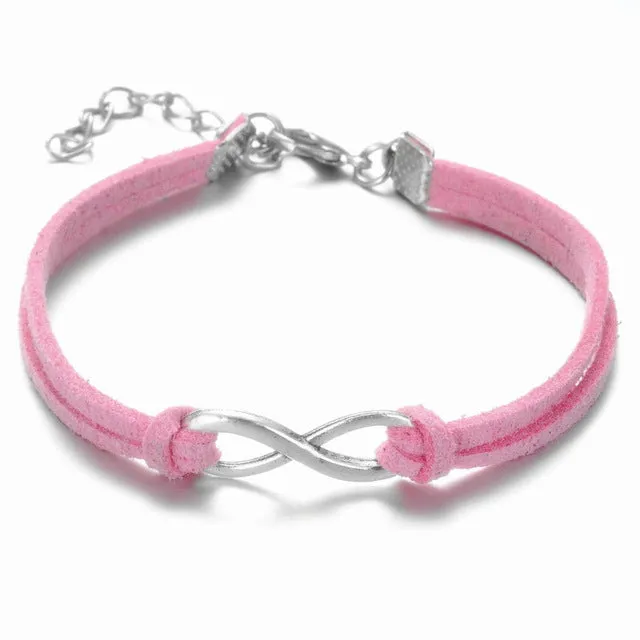 Minimalist Fashion Men Bijoux Love Clover Heart Lucky 8 Chain Bracelet for Women Jewelry Girl Bangle Gift Crystal Charm pulseras