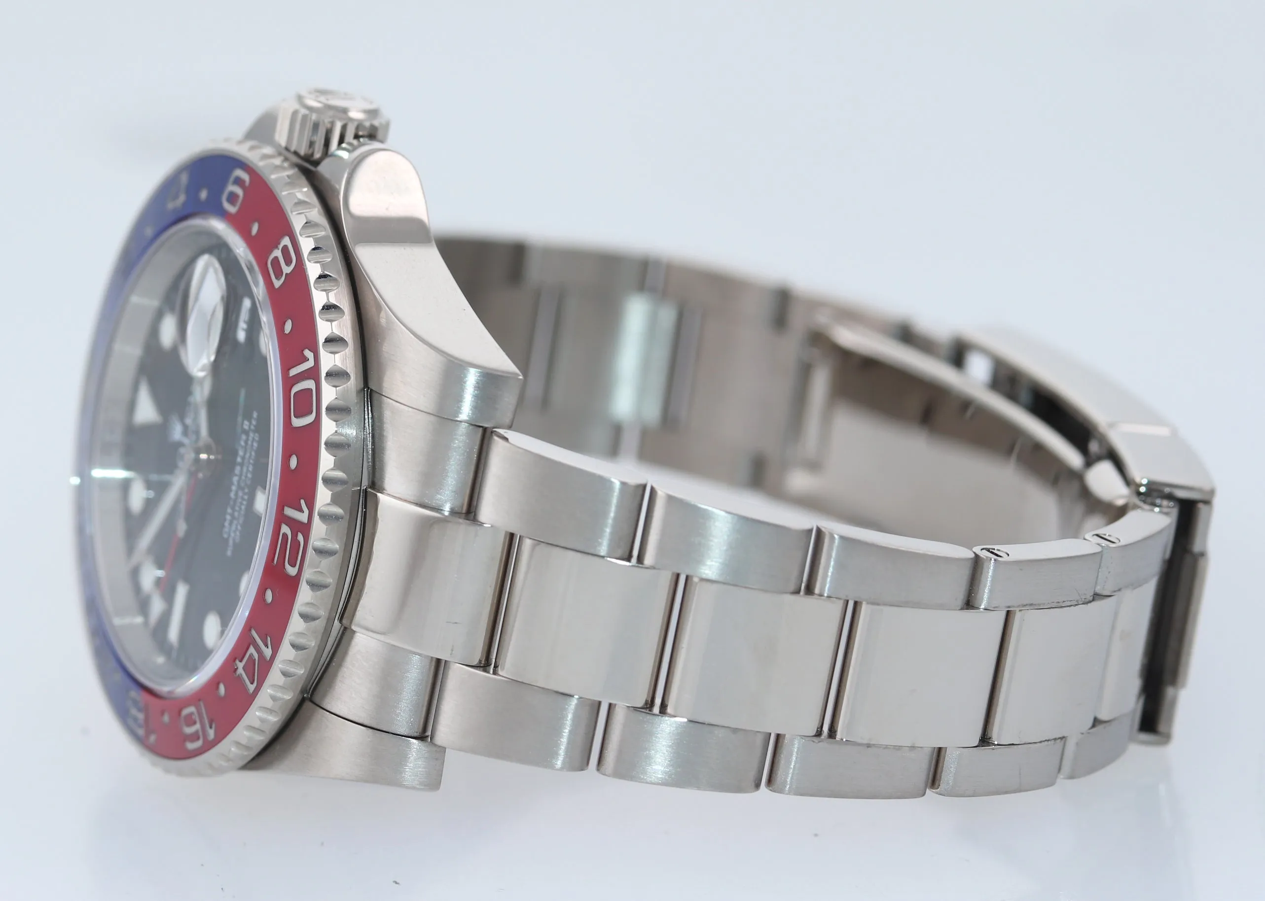 MINT 2015 PAPERS Rolex GMT-Master II MK1 Pepsi 18K White Gold 116719BLRO Watch