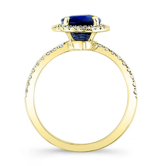 Modern Style Halo Diamond Engagement Ring